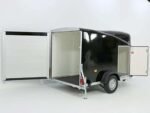 Debon Kofferanhänger Cargo 1300 Vollpoly 150x290cm H:160cm|Tür|schwarz-Neu
