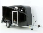 Debon Kofferanhänger Cargo 1300 Vollpoly 150x290cm H:160cm|Tür|schwarz-Neu – Bild 8