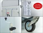 Debon Kofferanhänger Cargo C800 206x441cm H206 3,5 t|Alu|Polybug|Tür|schwarz-Neu – Bild 12