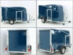 Debon Kofferanhänger Cargo 1300 Vollpoly 150x290cm H:160cm|Tür|blau-Neu – Bild 13