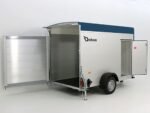 Debon Kofferanhänger C300 148x295cm H:190cm 1,3t|Alu, Polybug|Tür|blau-Neu – Bild 5