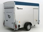 Debon Kofferanhänger C300 148x295cm H:190cm 1,3t|Alu, Polybug|Tür|blau-Neu – Bild 9