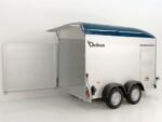 Debon Kofferanhänger C500 164x300cm H:200cm 2,0t|Alu|Polybug|Tür|blau-Neu