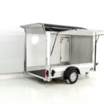 Debon Kofferanhänger C300 Sandwich 148x295cm H:190cm 1,3t|Alu|Polybug|Tür|Klappe|schwarz-Neu