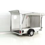 Debon Kofferanhänger C300 Sandwich 148x295cm H:190cm 1,3t|Alu|Polybug|Tür|Klappe|weiß-Neu