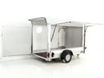 Debon Kofferanhänger C300 Sandwich 148x295cm H:190cm 1,3t|Alu|Polybug|Tür|Klappe|weiß-Neu – Bild 2
