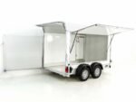 Debon Kofferanhänger C500 Sandwich 164x300cm H:200cm 2,0t|Alu|Polybug|Tür|weiß-Neu – Bild 2