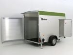 Debon Kofferanhänger C300 148x295cm H:190cm 1,3t Alu, Polybug|Tür|olivgrün-Neu – Bild 2