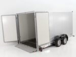 Vezeko Koffer-Absenkanhänger 157x344cm Höhe:210cm 2,7t|silber-Neu – Bild 2