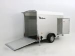 Debon Kofferanhänger C300 148x295cm H:190cm 1,3t|Alu, Polybug|Tür|weiß-Neu – Bild 4