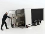 Vezeko Koffer-Absenkanhänger 167x400cm Höhe:190cm 3,5t|schwarz-Neu