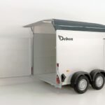Debon Kofferanhänger C500 164x300cm H:200cm 2,0t|Alu|Polybug|Tür|grau-Neu