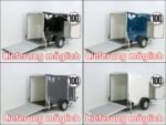 Debon Kofferanhänger Cargo 1300 Vollpoly 150x290cm H:160cm|Tür-Neu