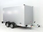 Vezeko Koffer-Absenkanhänger 157x344cm Höhe:190cm 2,7t|E-Pumpe|silber-Neu – Bild 4