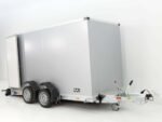 Vezeko Koffer-Absenkanhänger 157x344cm Höhe:190cm 2,7t|E-Pumpe|silber-Neu – Bild 5