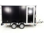 Vezeko Koffer-Absenkanhänger 157x344cm Höhe:210cm 2,7t|Tür|E-Pumpe|schwarz-Neu – Bild 4