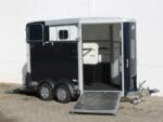 Ifor Williams Pferdeanhänger HB511|Heckklappen-Türkombination|schwarz-Neu – Bild 3