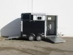 Ifor Williams Pferdeanhänger HB511|Heckklappen-Türkombination|schwarz-Neu – Bild 2