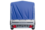 Anhänger Garden Trailer 200 KIPP 200×106 cm 750 kg [mit Hochspriegel, blauer Hochplane und Stützrad]-Neu – Bild 4