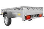 Anhänger für Pkws Garden Trailer 201 KIPP 200×125 cm 750 kg [mit Flachplane, Stützrad und Flachplaneträger]-Neu – Bild 5