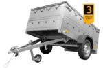 Anhänger kippbar Garden Trailer 201 KIPP mit zusätzlichen Bordwänden, Stützrad und Flachplane-Neu – Bild 2
