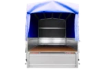 Anhänger mit Plane Garden Trailer 201 KIPP [mit Stützrad, blauer Hochplane und Hochspriegel]-Neu – Bild 6
