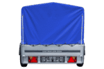 Auto Anhänger 230×125 Garden Trailer 230 KIPP Unitrailer 750 kg mit Stützrad, blauer Hochplane und Hochspriegel-Neu – Bild 4