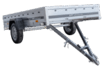 Einachsiger PKW-Anhänger 264×150 Unitrailer Garden Trailer 265 KIPP-Neu