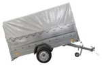 Kfz Anhänger mit Plane GARDEN TRAILER 264 KIPP [mit Stützrad, zusätzlichen Bordwänden, Hochplane und Hochspriegel]-Neu – Bild 4