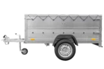 Kippbarer Pkw Anhänger Garden Trailer 200 KIPP mit zusätzlichen Bordwänden, Stützrad und Flachplane-Neu – Bild 6
