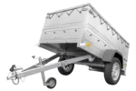 Kippbarer Pkw Anhänger Garden Trailer 200 KIPP mit zusätzlichen Bordwänden, Stützrad und Flachplane-Neu