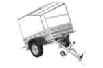 Kipper Anhänger 750 kg Garden Trailer 150 KIPP 150×106 cm [mit Hochplane, Hochspriegel und Stützrad]-Neu – Bild 4