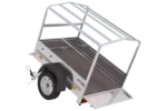 Kipper Anhänger 750 kg Garden Trailer 150 KIPP 150×106 cm [mit Hochplane, Hochspriegel und Stützrad]-Neu – Bild 5