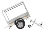 Kipper Anhänger 750 kg Garden Trailer 150 KIPP 150×106 cm [mit Hochplane, Hochspriegel und Stützrad]-Neu – Bild 7