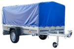 Langer PKW-Anhänger Garden Trailer 264 KIPP mit Hochplane, Spriegel und Stützrad-Neu – Bild 5
