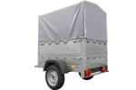 Neuanhänger Kipper ungebremst Garden Trailer 150 KIPP mit zusätzlichen Bordwänden, Stützrad, Hochplane und Hochspriegel-Neu – Bild 7