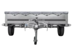PKW Anhänger 264×150 Unitrailer Garden 265 KIPP mit Flachplanenträger und grauer Plane-Neu – Bild 3