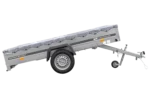 PKW Anhänger 264×150 Unitrailer Garden 265 KIPP mit Flachplanenträger und grauer Plane-Neu – Bild 7