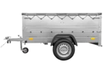 Pkw Anhänger kippbar 750 kg Garden Trailer 201 KIPP mit zusätzlichen Bordwänden, Stützrad und grauer Flachplane-Neu – Bild 6