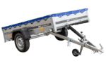 Pkw-Kippanhänger Garden Trailer 230 KIPP [230 cm x 125 cm] mit Flachplane, Stützrad und Planenträger-Neu