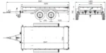 Unitrailer Garden Trailer Anhänger 264/2 Kipp Mit Stützrad, Spriegel Und Grauer Plane-Neu – Bild 2
