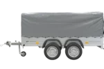 Unitrailer Garden Trailer Anhänger 264/2 Kipp Mit Stützrad, Spriegel Und Grauer Plane-Neu – Bild 5