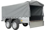 Unitrailer Garden Trailer Anhänger 264/2 Kipp Mit Stützrad, Spriegel Und Grauer Plane-Neu – Bild 7
