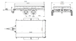 Zweiachsanhänger 264×150 Unitrailer Garden Trailer 265/2 KIPP-Neu – Bild 2